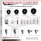 Service Caster 3 Inch Hard Rubber Wheel Swivel 34 Inch Threaded Stem Caster Service Caster SCC-TS20S314-HRS-34212 - alternate 2